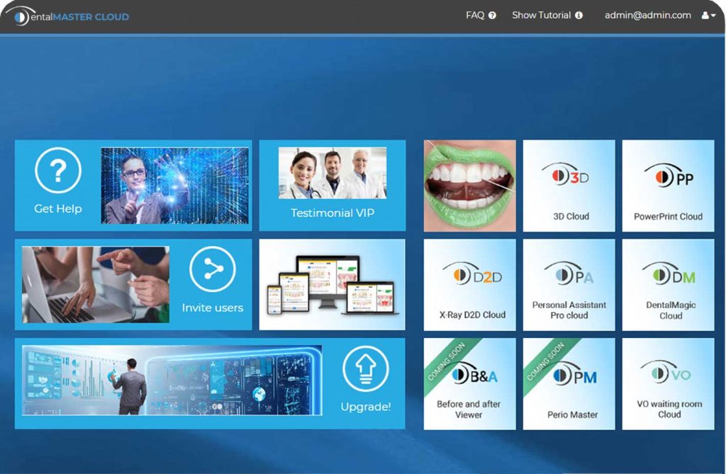 DentalMaster cloud dashboard